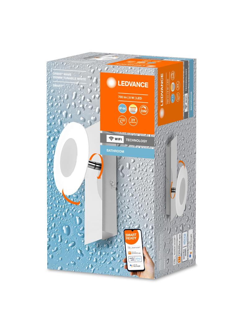 Oprawa SMART+ WIFI ORBIS WAVE 200 IP44 TW CR