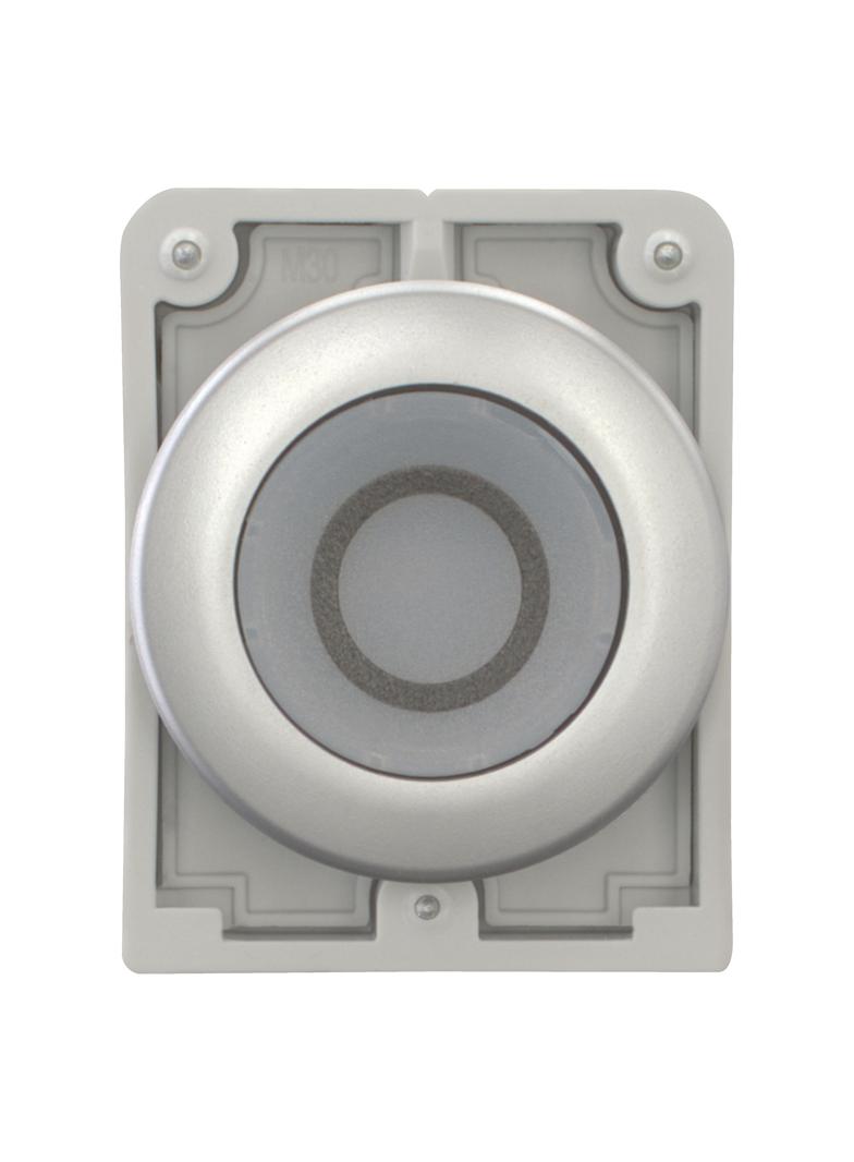 M30C-FDRL-W-X0 Przycisk podświetlany 30mm płaski bez samopowrotu O 182934 EATON