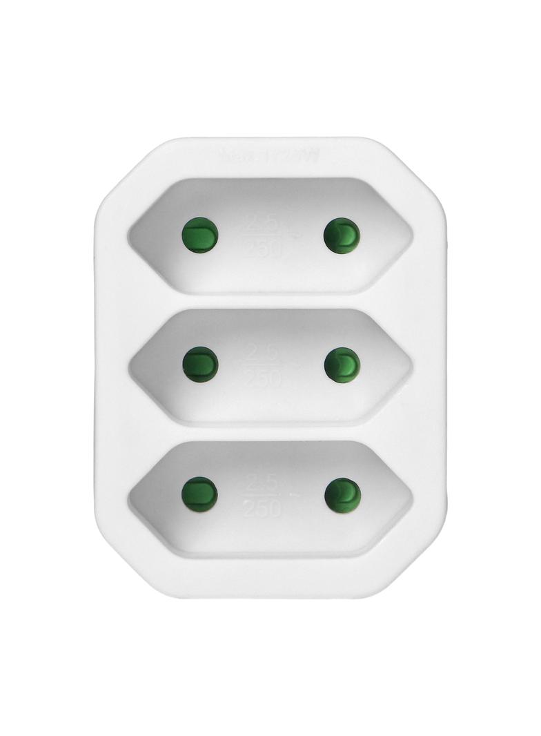 Rozgałęźnik 3x2P euro biały 20 sztuk OR-AE-13278/W/20 ORNO
