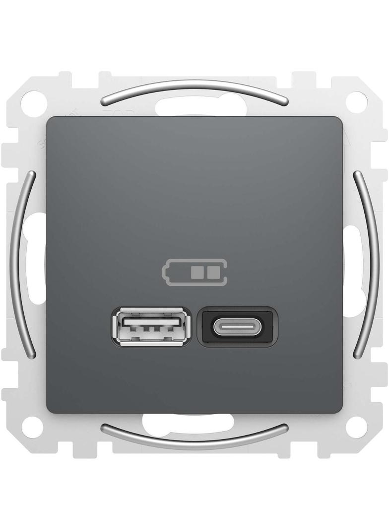 Gniazdo ładowania USB A+C 45W PD, cz.a.