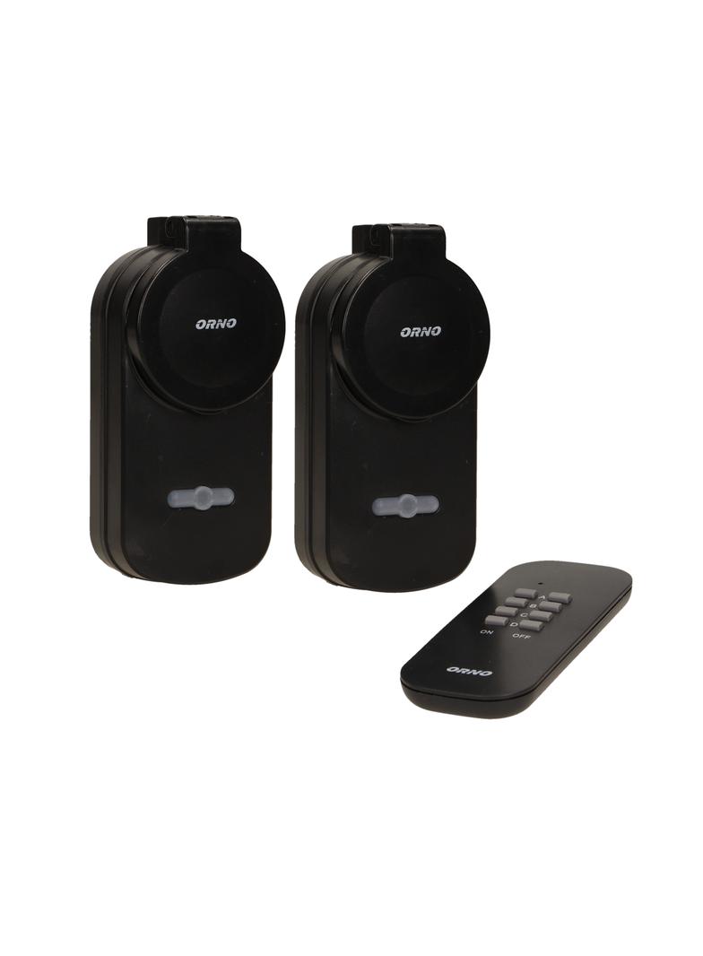 Zestaw bezprzewodowych gniazd sterowanych pilotem 2+1 IP44 OR-GB-429 ORNO