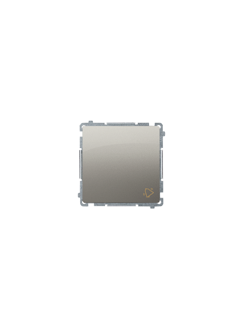 Simon Basic Przycisk dzwonek 10A 250V szybkozłączka satynowy BMD1.01/29 KONTAKT