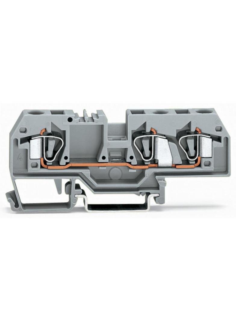 złączka 3-przewodowa 6 mm2 pomarańczowa