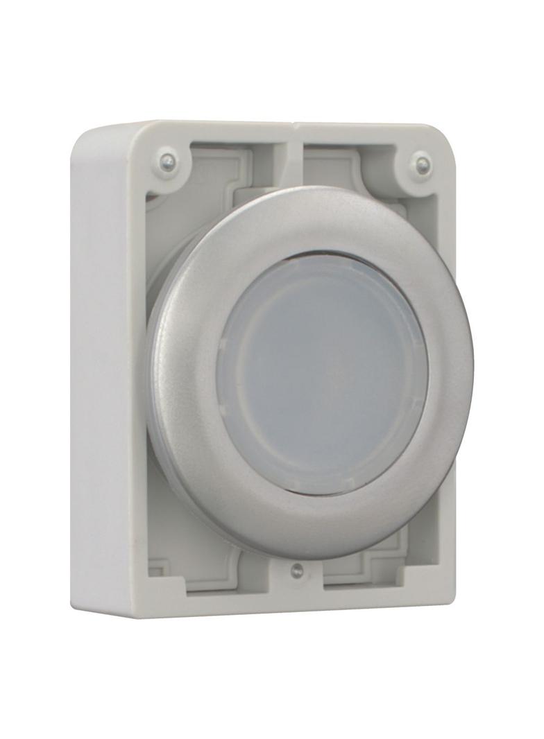 M30C-FDRL-W Przycisk podświetlany 30mm płaski bez samopowrotu biały 182950 EATON