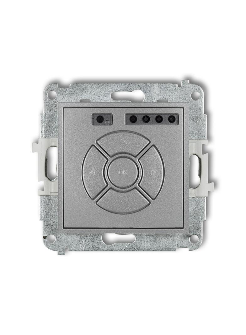 MINI Elektroniczny sterownik rolety (przycisk centralny/dodatkowy) srebrny metalik 7MSR-6 KARLIK