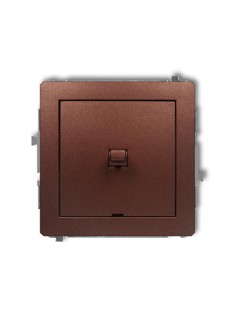 DECO Mechanizm łącznika krzyżowego w stylu amerykańskim (jeden klawisz, bez piktogramu) brązowy meta