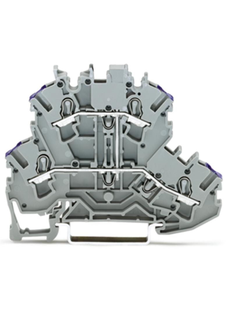 TOPJOBS złączka 2-piętrowa 2,5 mm2 L szara