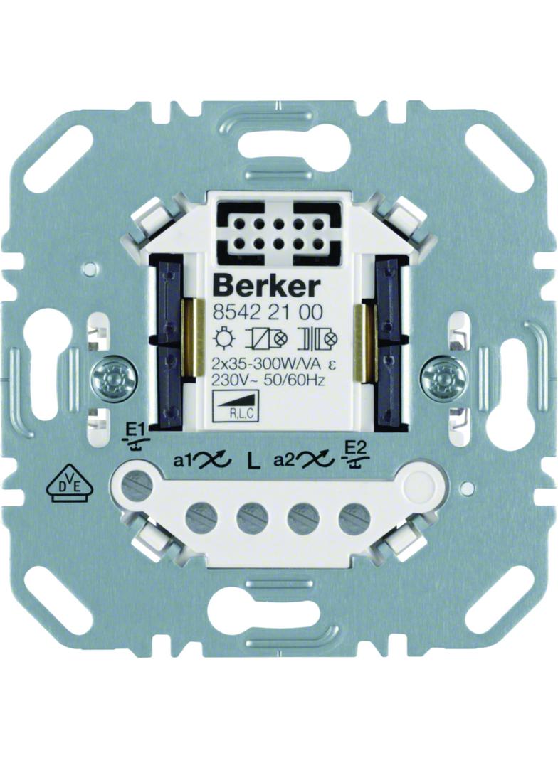 BERKER one.platform Uniwersalny ściemniacz przyciskowy podwójnymechanizm 85422100 HAGER