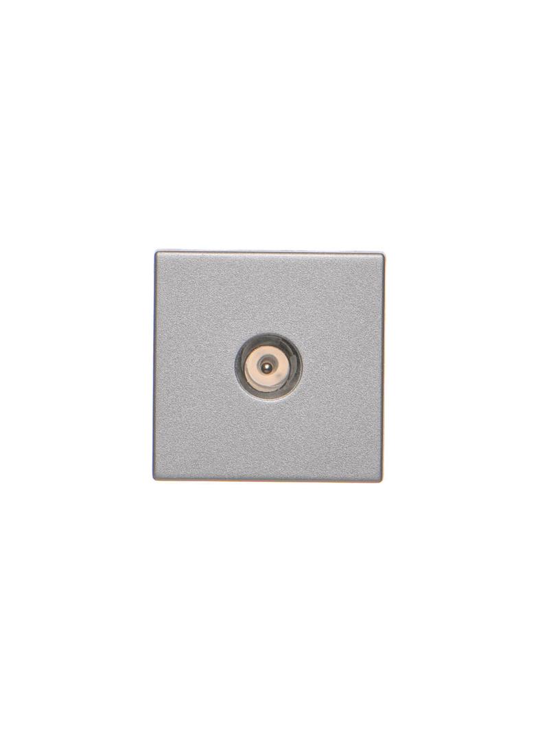 SIMON CONNECT TSC-K120A-8 Płytka K45 gn. TV męskie 45x45mm + wkład; aluminium
