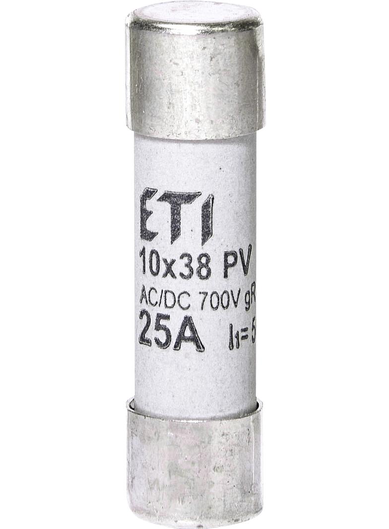 Wkładka topikowa cylindryczna PV gR 700V CH10x38 gR 25A 700V AC DC 002625025 ETI