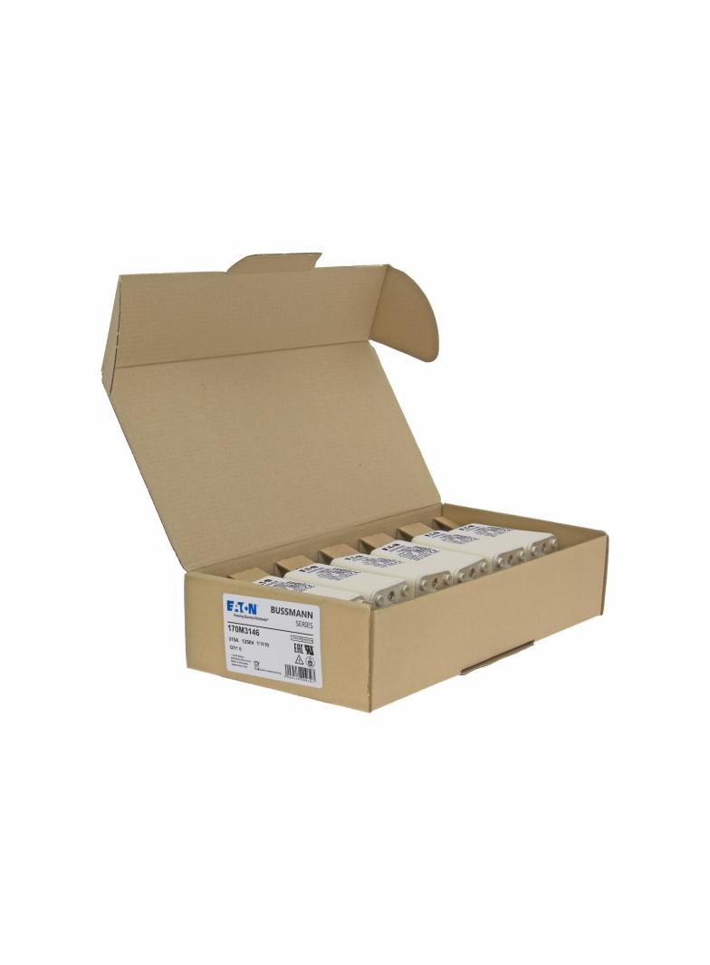 315A 1250V 1*/110 aR INDICATOR FUSE Wkładka szybka 315A AC 1250V rozmiar 1 45x45x138 170M3146 EATON