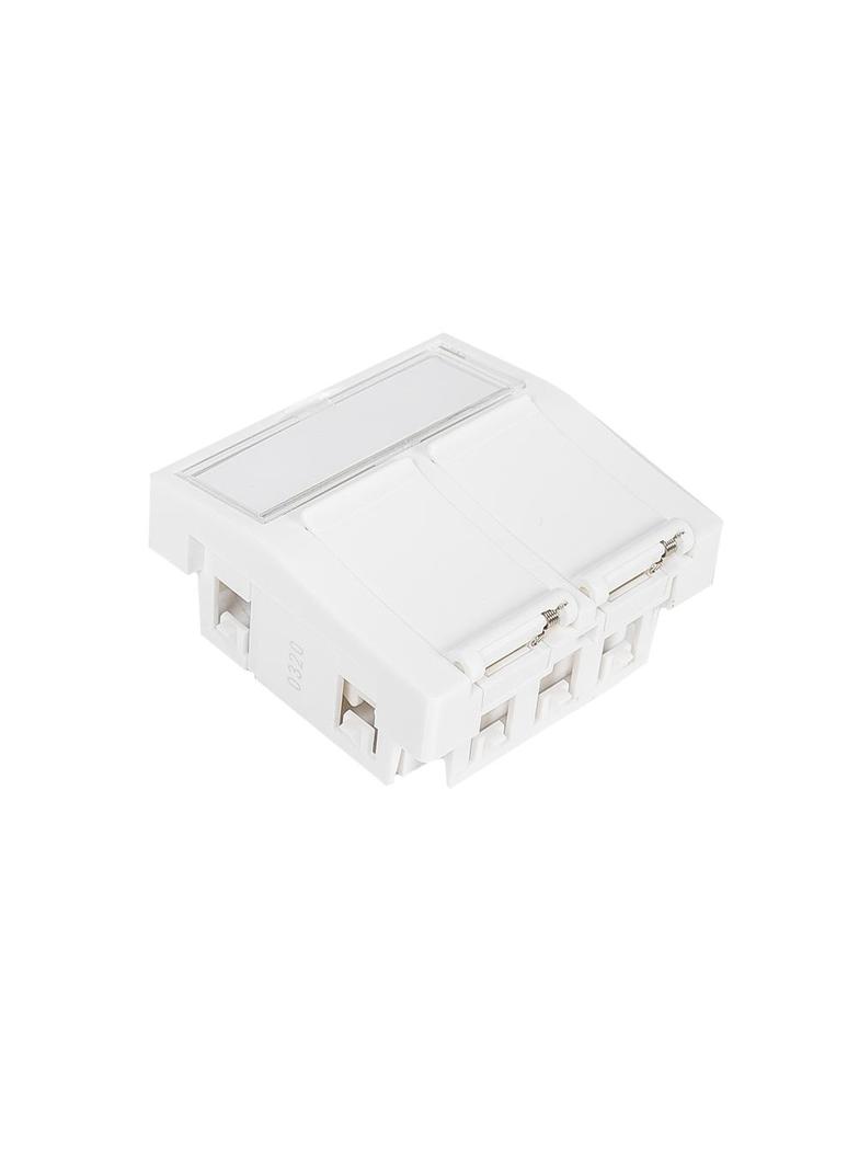 Adapter MMC 45x45mm dla 2xRJ45 BC