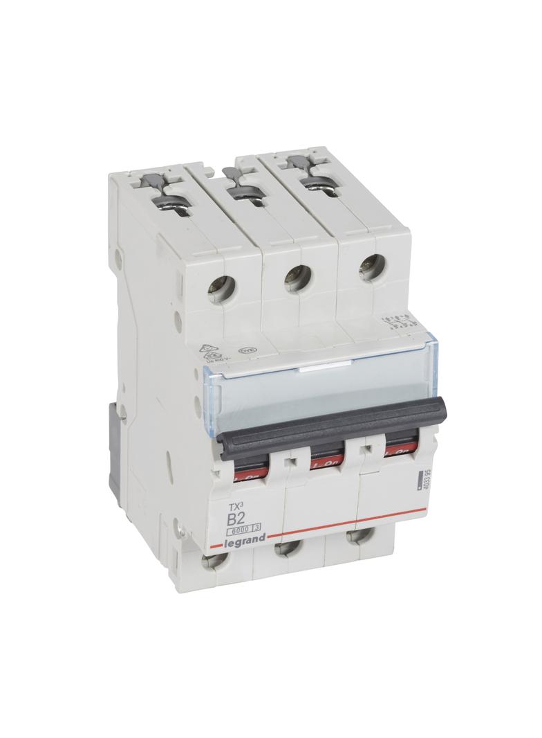 WYŁĄCZNIK NADPRĄDOWY S 303 3P B 2A 6000A SERII TX3, Legrand