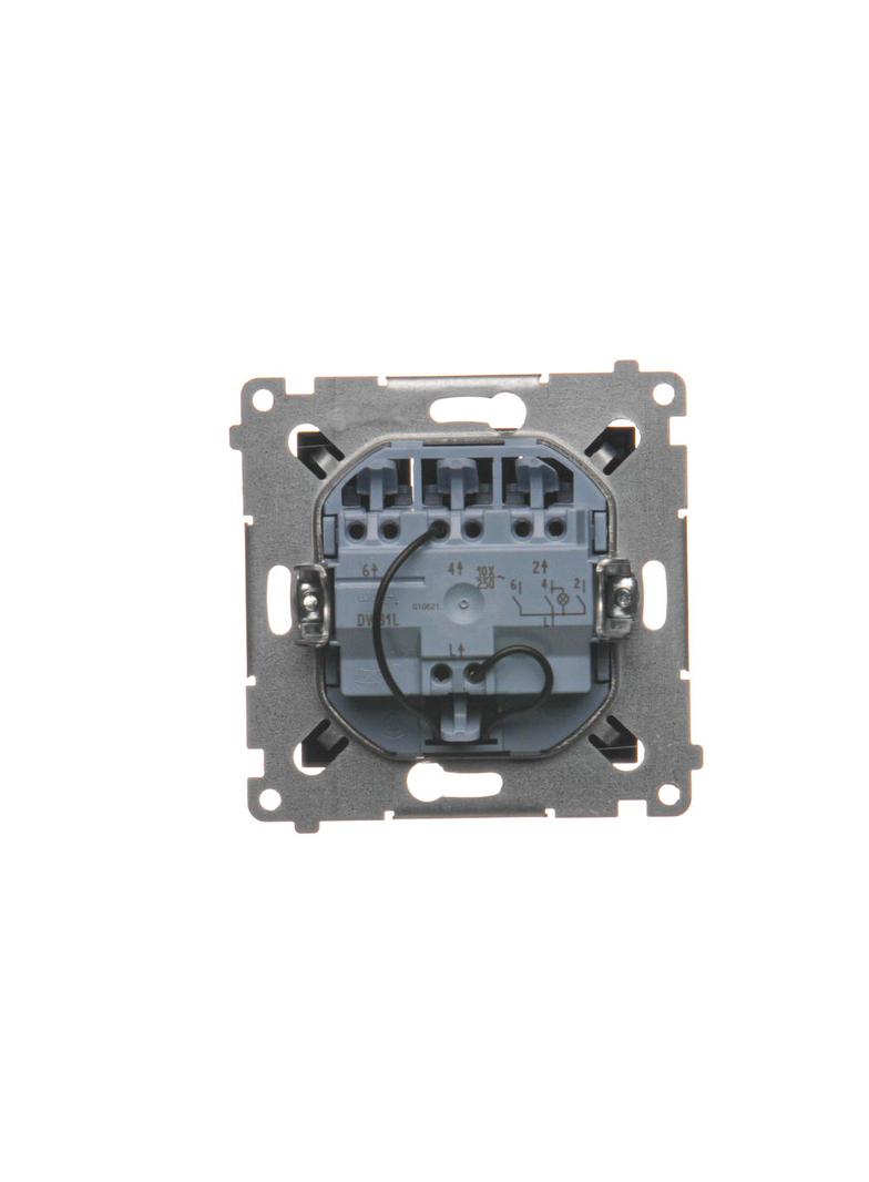 Simon 54 Łącznik potrójny z podświetleniem LED 10A 250V szybkozłączka czarny DW31L.01/49 KONTAKT
