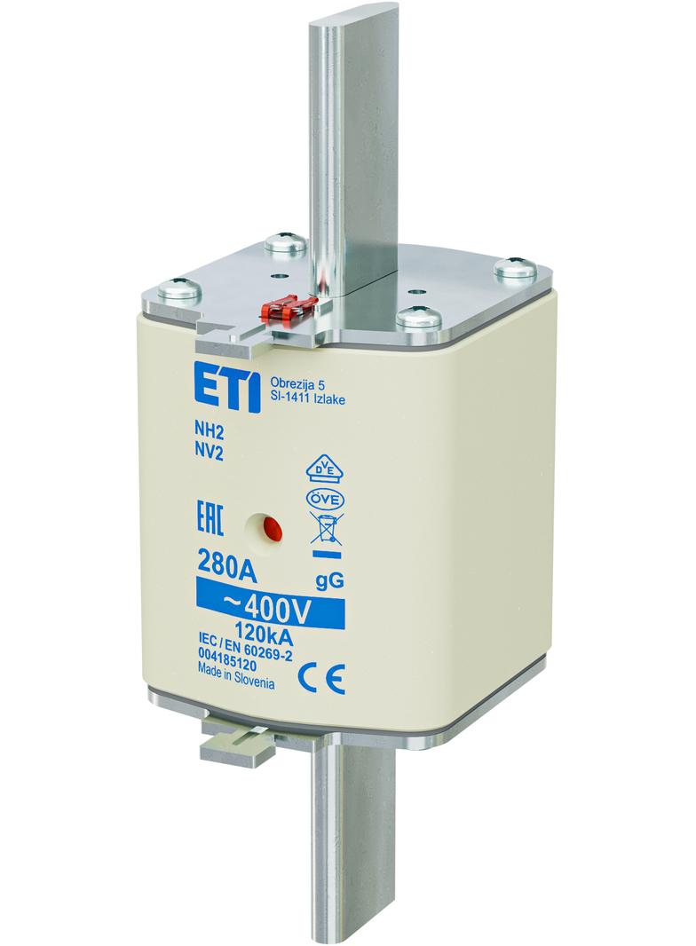 Wkładka topikowa NH zwłoczna KOMBI NH2 gG 280A 400V 004185120 ETI