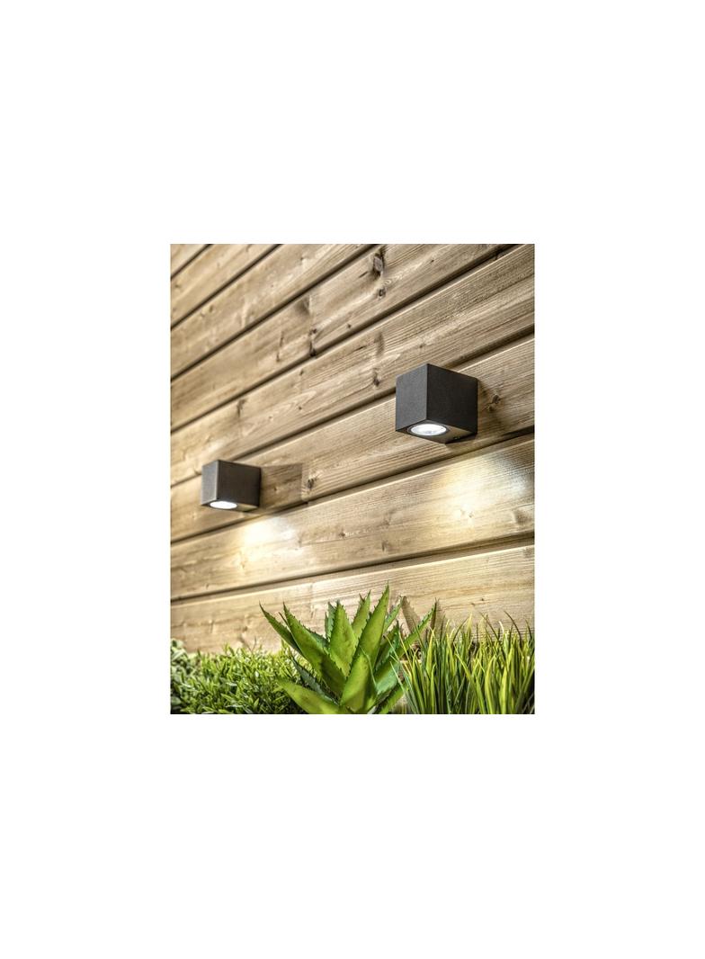 OPRAWA ŚCIENNA JEDNOKIERUNKOWA,TIAGO KW,GU10,MAX.35W,IP54,AC220-240V,50/60Hz,CZARNA