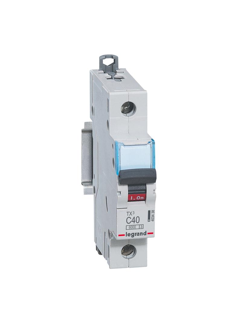 WYŁĄCZNIK NADPRĄDOWY S 301 1P C 40A 6000A SERII TX3, Legrand