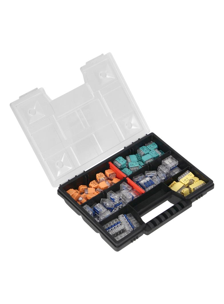 Zestaw złączek instalacyjnych Apartment Premium 109 sztuk. Wciskane: 30x 2-przew. 30x 3-przew. 12x O