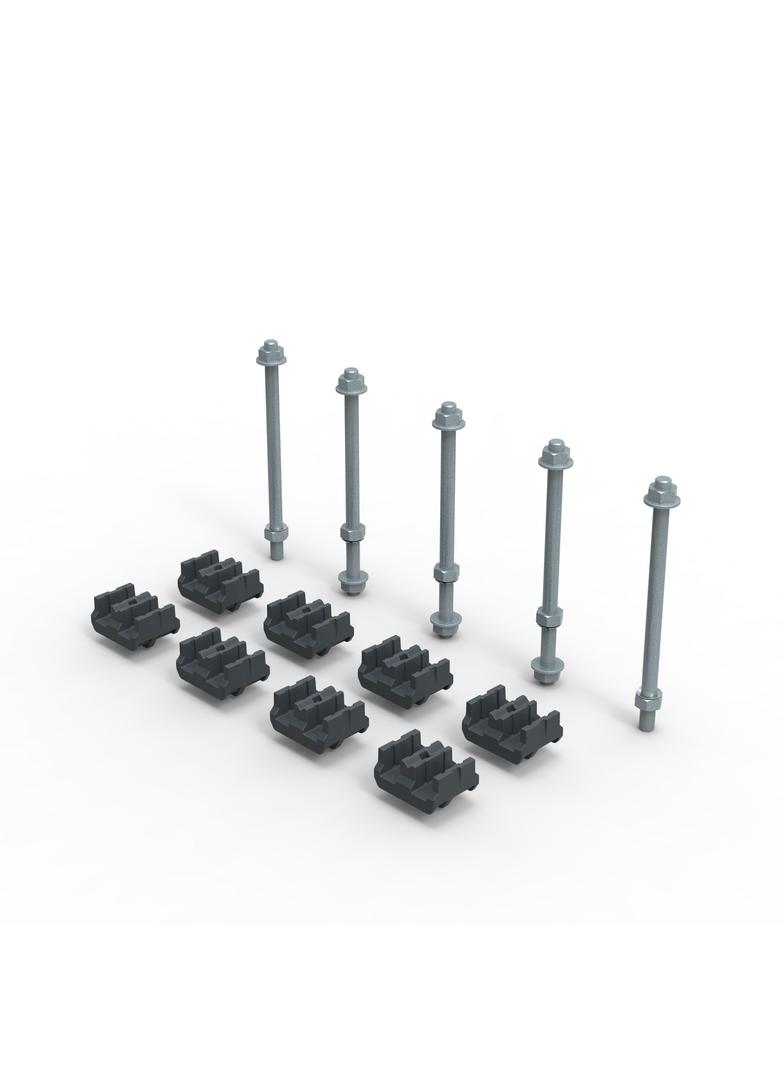 XL3S ZESTAW ADAPTERÓW DO SZYN CU 50-60X10MM, Legrand