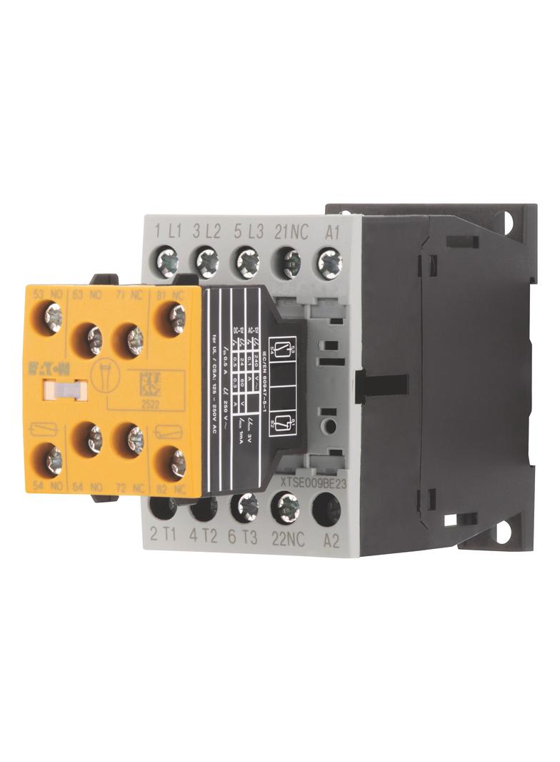 DILMS9-R23(110V50HZ,120V60HZ) Stycznik mocy safety 9A 3P + 2Z + 3R sterowanie AC 191734 EATON