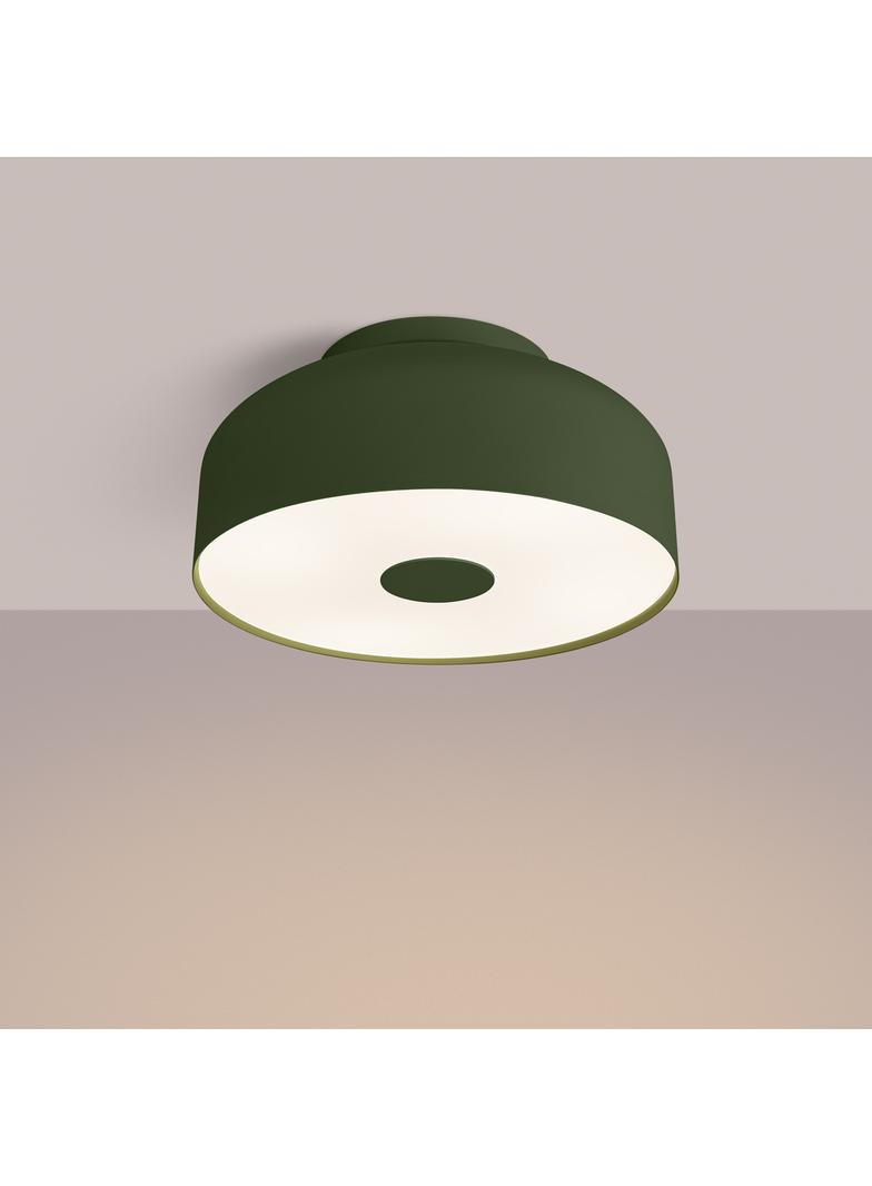 Sollux Plafon OMIQ zielony oliwkowy