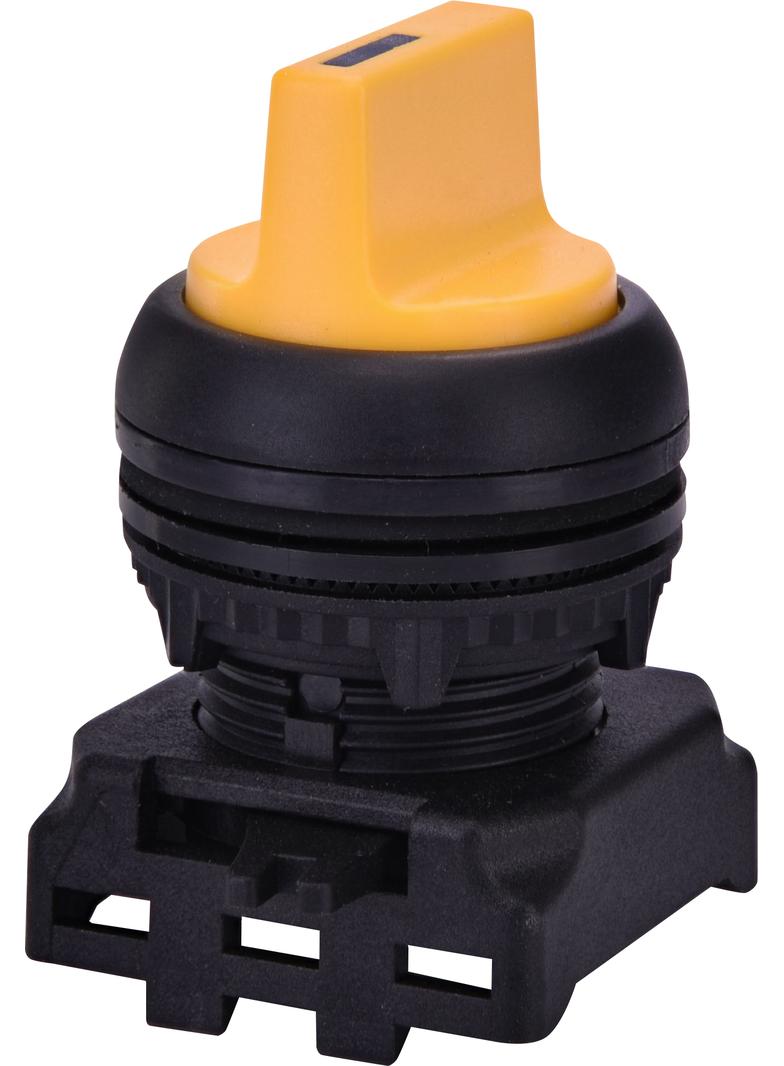 EGS2-N-Y - Napęd pokrętny piórkiem 2 położeniowy, bez powrotu -Żółty