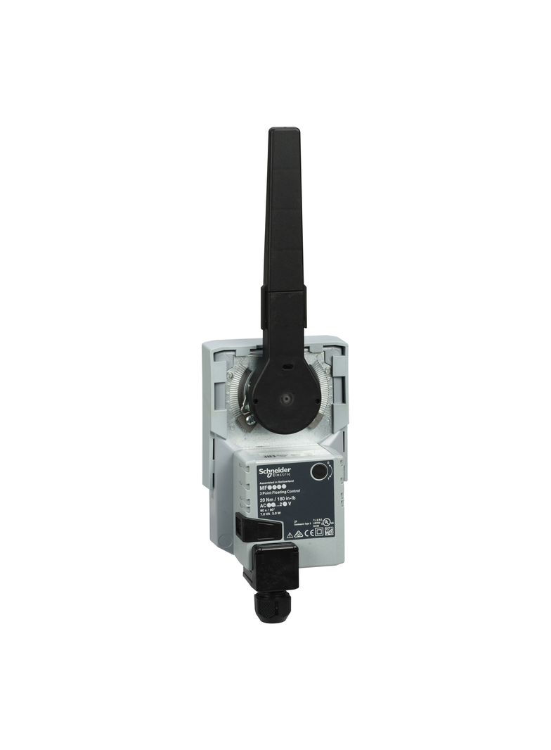 MF20, siłownik zaworu, 20 Nm, sterowanie on/off lub 3-punktowe, zasilanie 24 VAC/DC