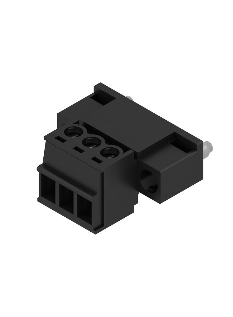 SCZ 3.81/03/180FI SN BK BX Wtyk PCB (złącze wiązki), 3.81 mm, Liczba biegunów: 3, Przyłącze z jarzmem /50szt./ 1970710000 WEIDMÜLLER
