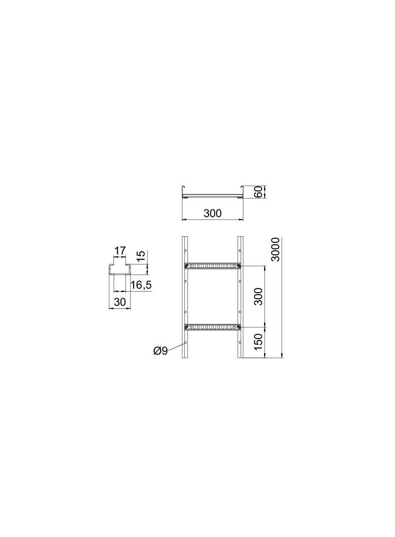 LCIS 630 3 FS, Drabina kablowa