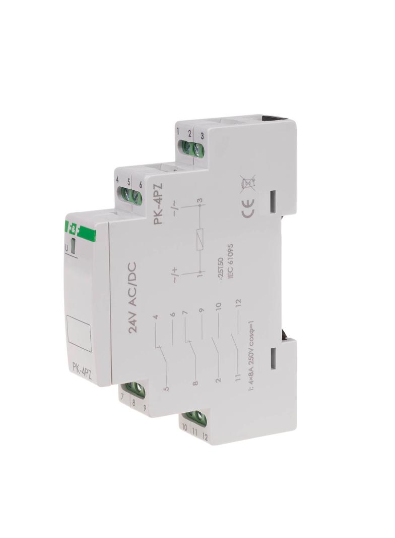 Przekaźnik elektromagnetyczny PK-4PZ 24V PK-4PZ-24V F&F