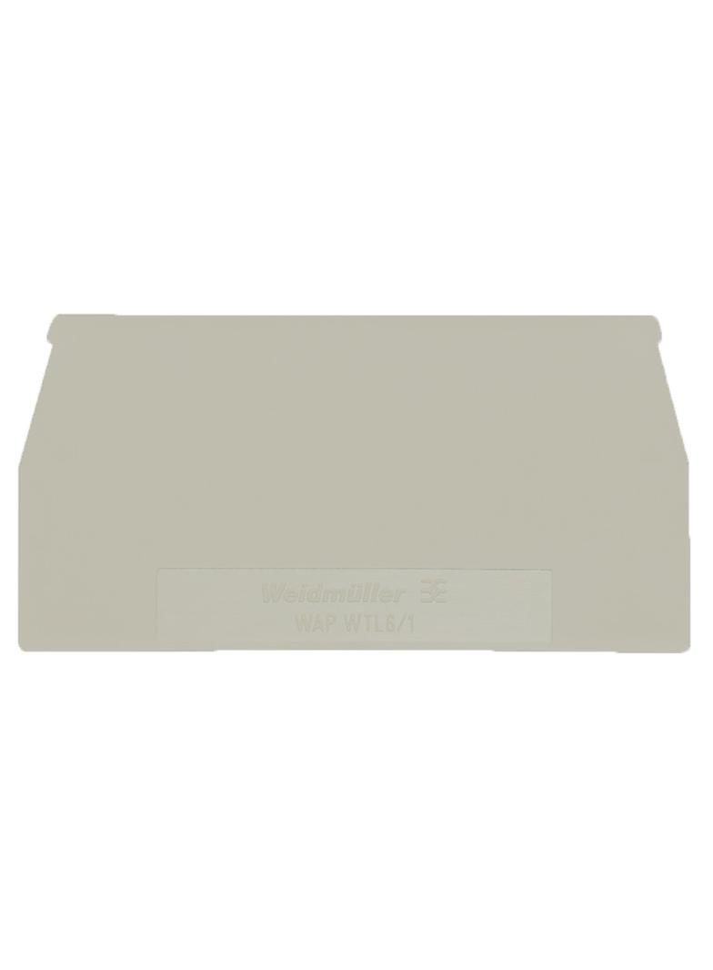 WAP WTL6/1 KGR Płytka końcowa (styki), 65 mm x 1.5 mm, piaskowy szary /20szt./ 1871500000 WEIDMÜLLER