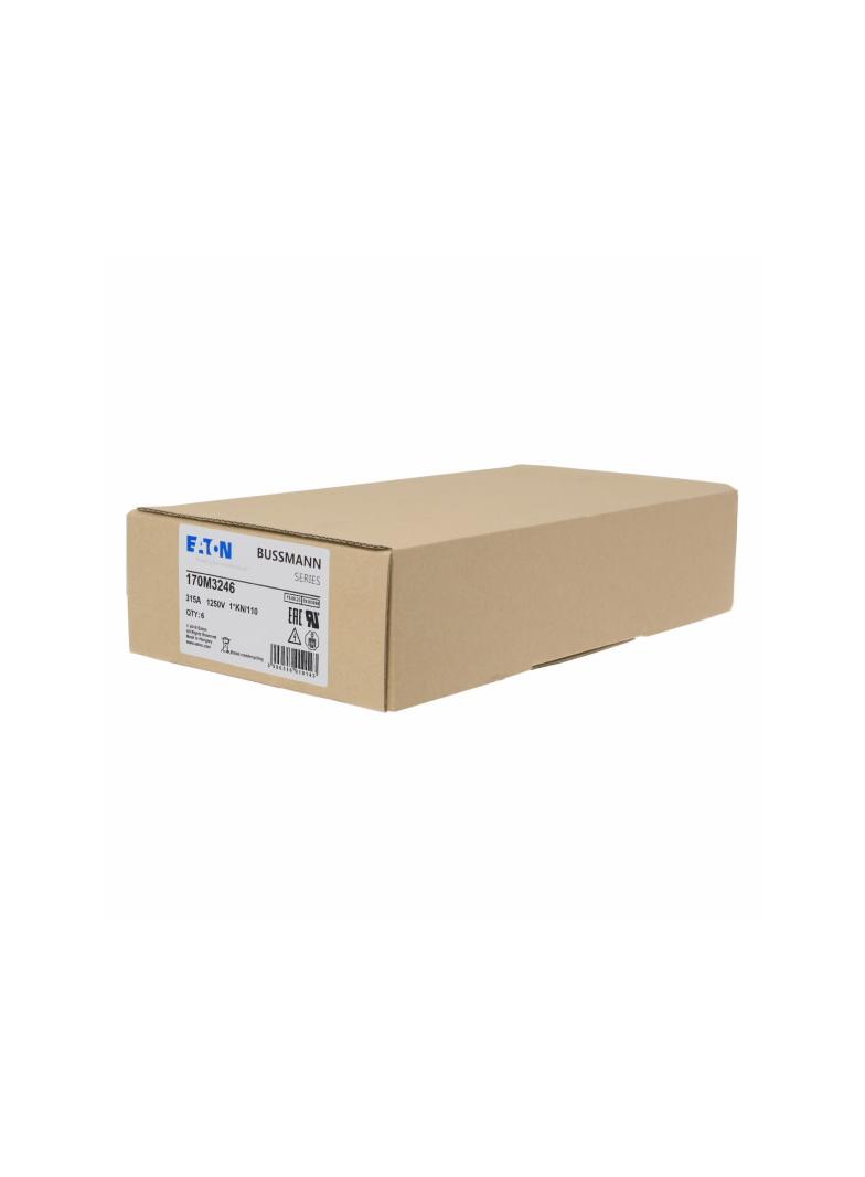 FUSE 315A 1250V 1*KN/110 AR CU Wkładka szybka 315A AC 1250V rozmiar 1 45x58x138 mm a 170M3246 EATON