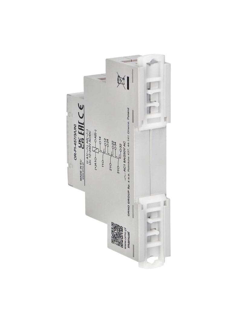 Przekaźnik instalacyjny 3P 8A ,12-230 VUC OR-PI-457/3/UNI ORNO