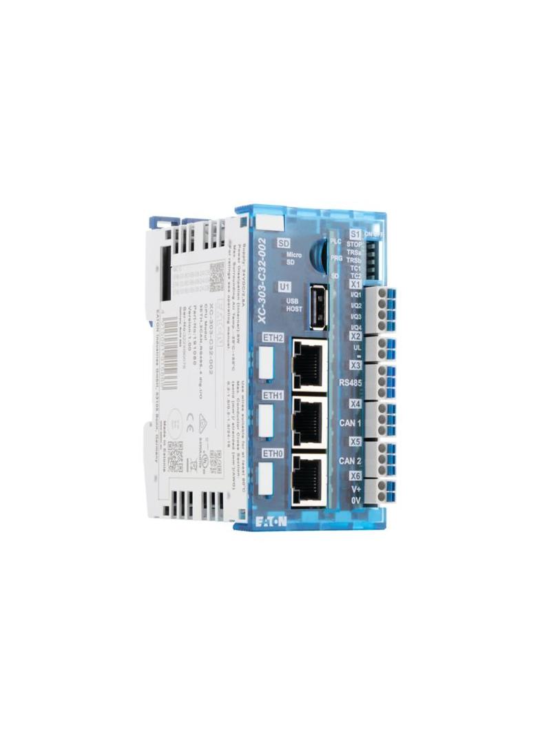 XC-303-C32-002 PLC XC300: CAN1 CAN2 RS485 ETH0 ETH1 ETH2 4DIO 191080 EATON