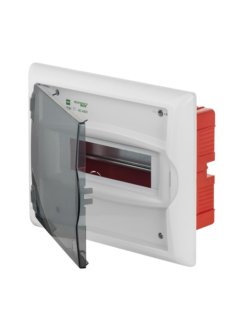ECONOMIC BOX RP 1/8 drzwi transparentne (N+PE) l P 40