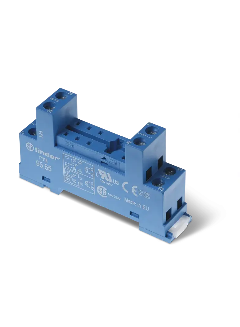 Gniazdo do przekaźników serii 40.51; 40.52; 40.61; 40.62; zaciski śrubowe, 95.65 SMA