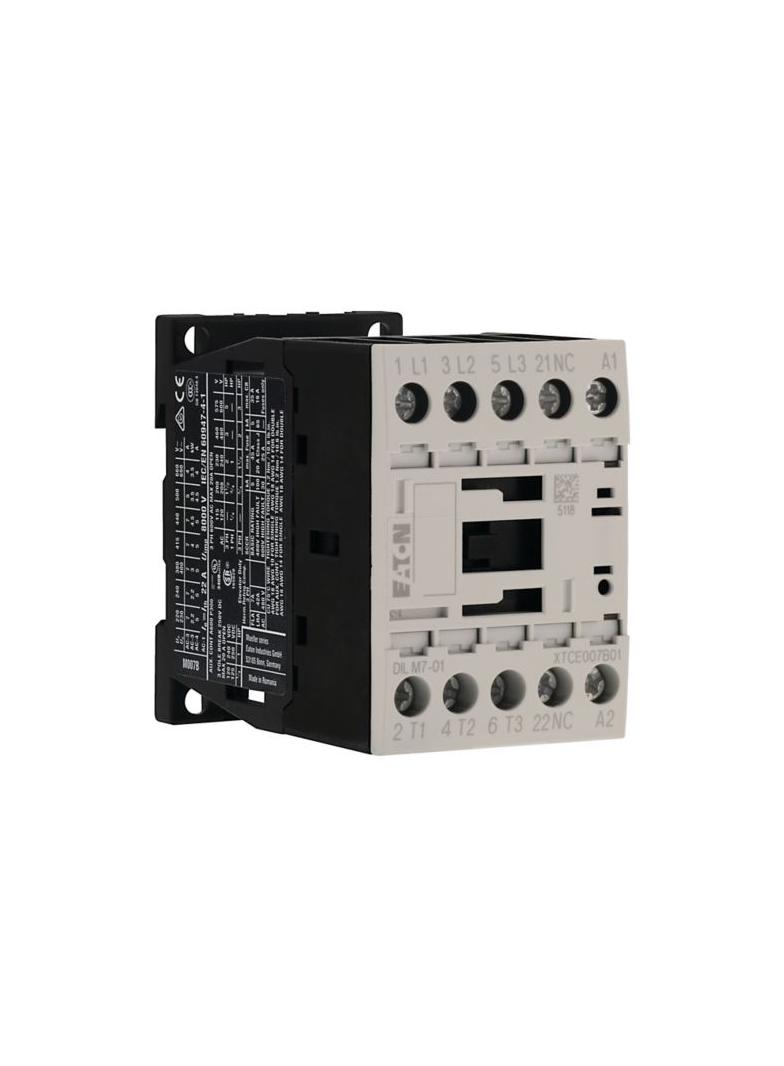 Stycznik mocy 7A 3P 24V AC 0Z 1R DILM7-01(24V50/60HZ) 276589 EATON