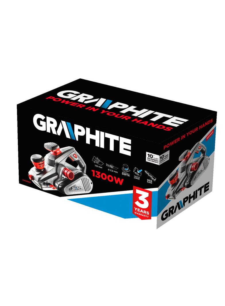 Strug elektryczny 1300W, głębokość strugania 3.5 mm, szerokość strugania 110 mm