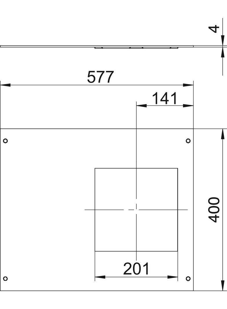 OKAD600/4, POKRYWA MONTAŻOWA
