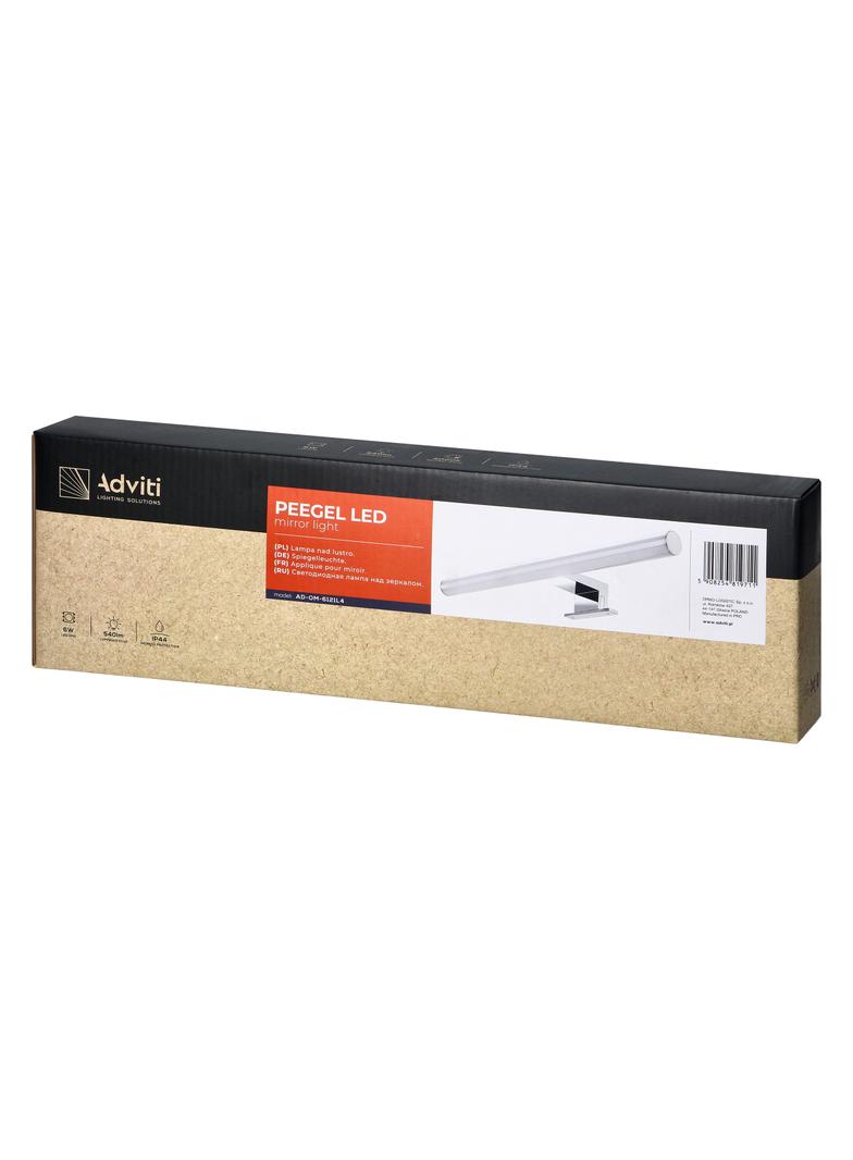 PEEGEL LED 6W, lampa nad lustro, 540lm, 4000K, dł.40 cm, tworzywo sztuczne+akryl, AD-OM-6121L4 ORNO