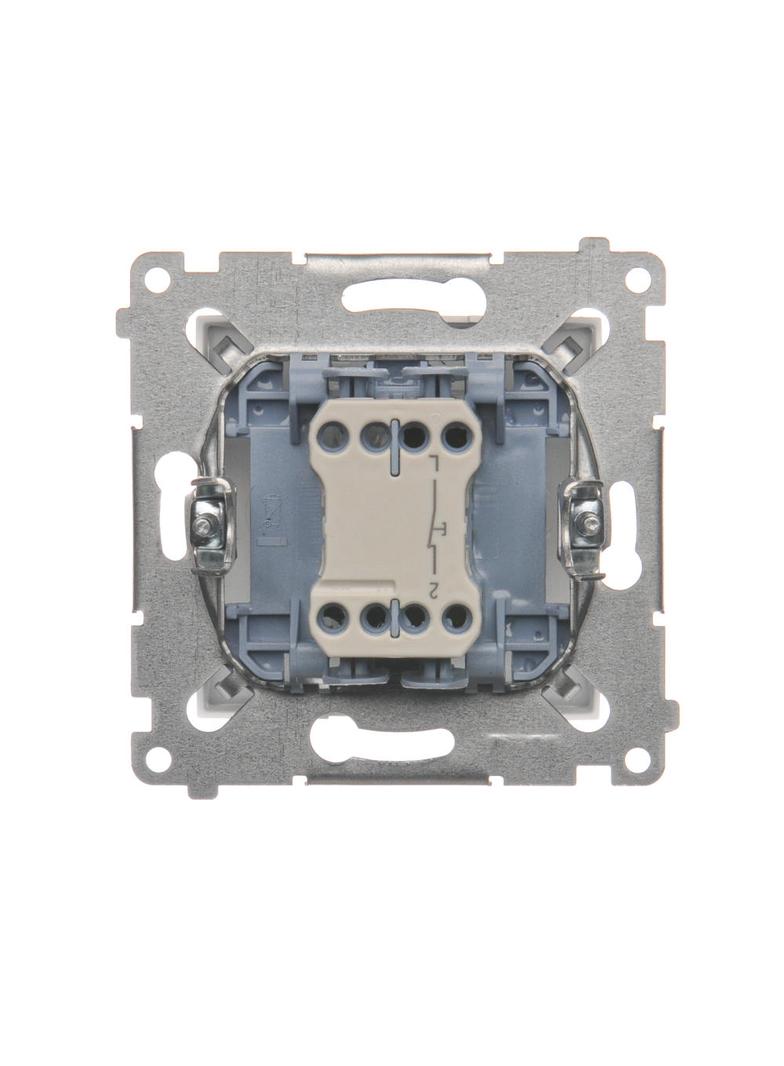 Simon 54 Przycisk pojedynczy rozwierny bez piktogramu 10A szybkozłączka biały