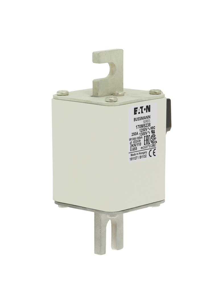 FUSE 250A 1250V 2KN/110 AR CU Wkładka szybka 250A AC 1250V rozmiar 2 61x77x138 mm aR DIN I 170M5238
