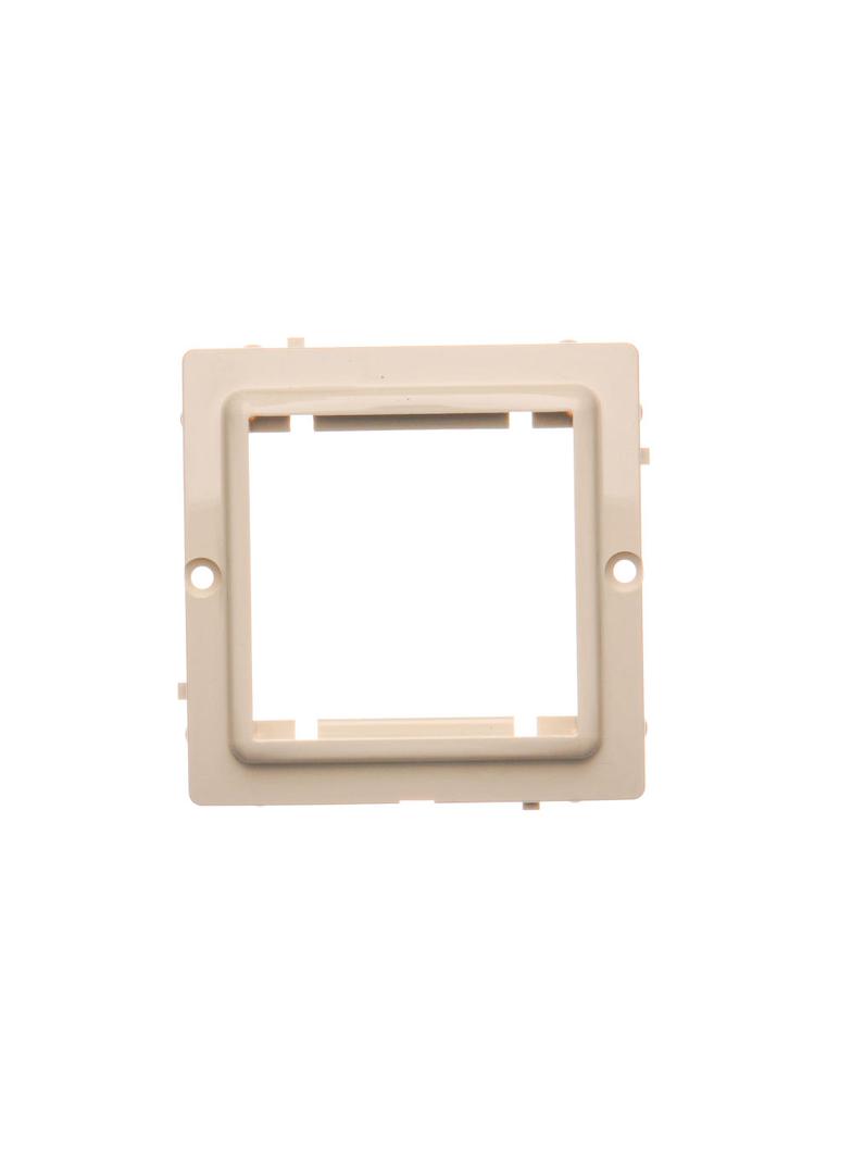 Simon Basic Adapter (przejściówka) na osprzęt standardu 45x45 mm. Montaż do puszki na wkręty beż
