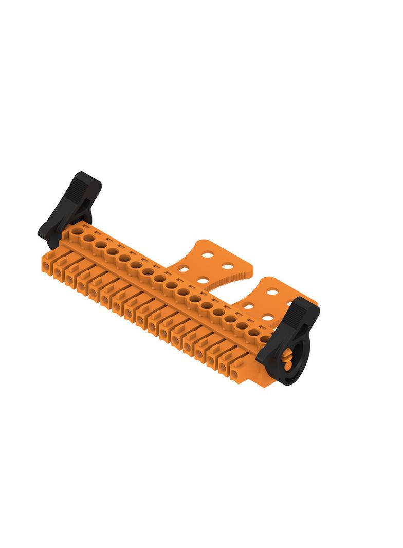 BCZ 3.81/17/180LRZE SN OR BX Wtyk PCB (złącze wiązki), 3.81 mm, Liczba biegunów: 17, Przyłącze z jarzmem /50szt./ 1236920000 WEIDMÜLLER