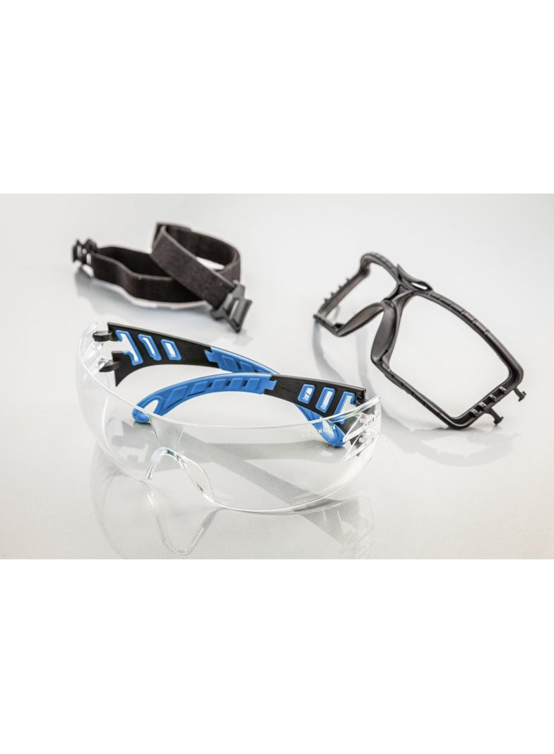 LOTZEN okulary ochronne bezbarwne/niebieskie uni