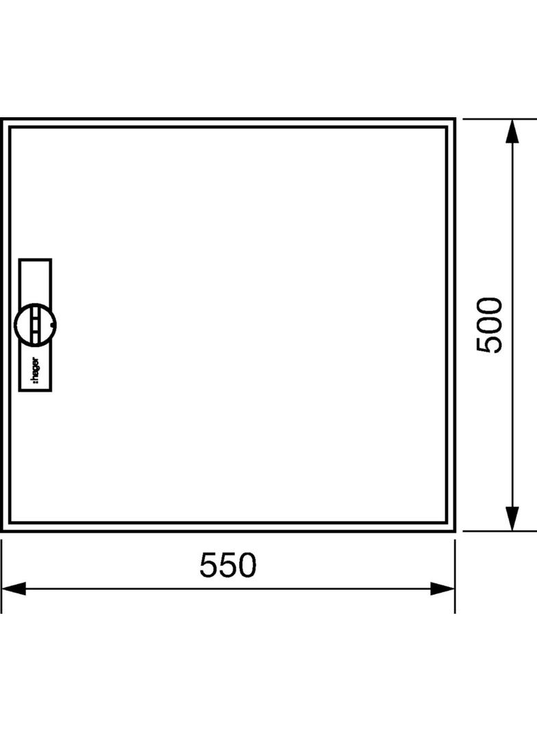 univers Obudowa FW pusta IP44 kl.II 500x550x160 FWB32D HAGER