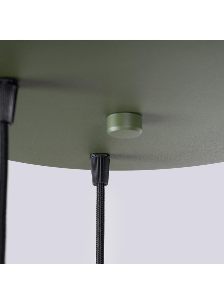 Lampa wisząca HALO 3P zielona oliwka
