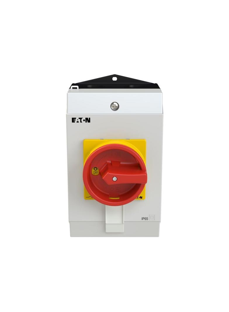 P1-32/I2H/MBS/SVB/HI11 Rozłącznik 32A 3P + 1Z 1R MBS czerwony - żółta rączka 182419 EATON