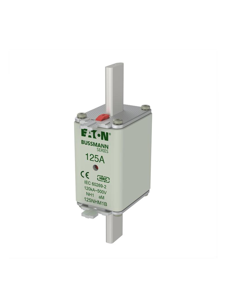 NH FUSE 125AMP 500V aM SIZE 1 Wkładka NH1 125A 500V AM podwójny wskaźnik 125NHM1B EATON
