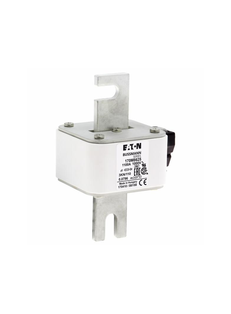 1100A 1000V 3KN/110 aR INDICATOR FUSE Wkładka szybka 1100A AC 1000V DIN 3 74x92x138 mm aR 170M8625 E
